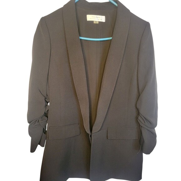 Tahari ASL Blazer Suit Size 6 Black Notch Collar Pockets Jacket Suite  Nwt $139 - Picture 1 of 16